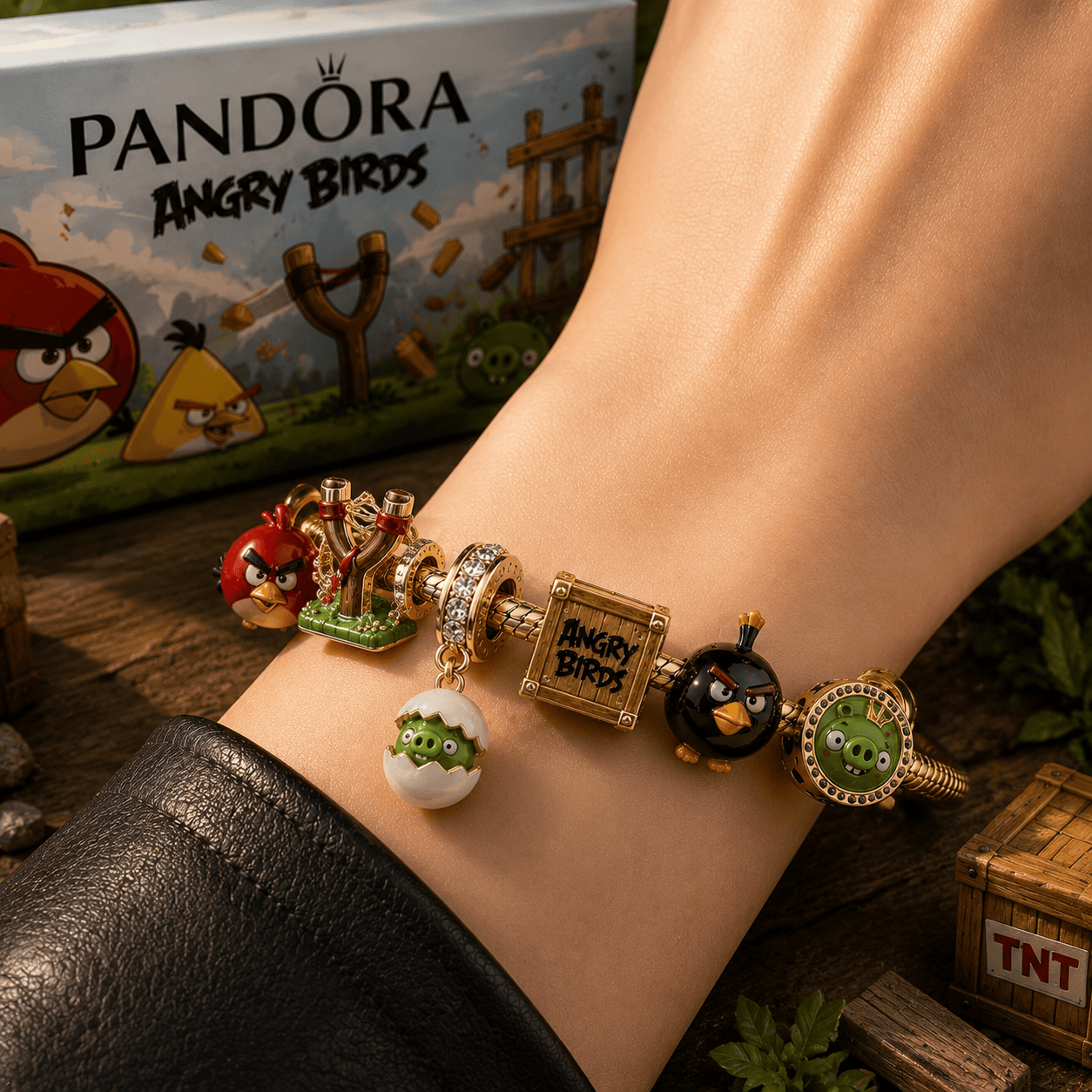 TANBS Gold Charm Bracelet Set PTT