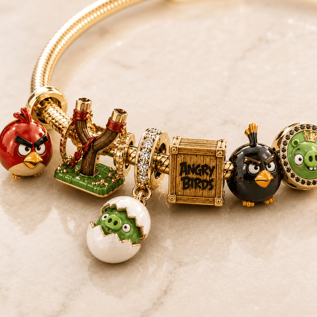 TANBS Gold Charm Bracelet Set PTT