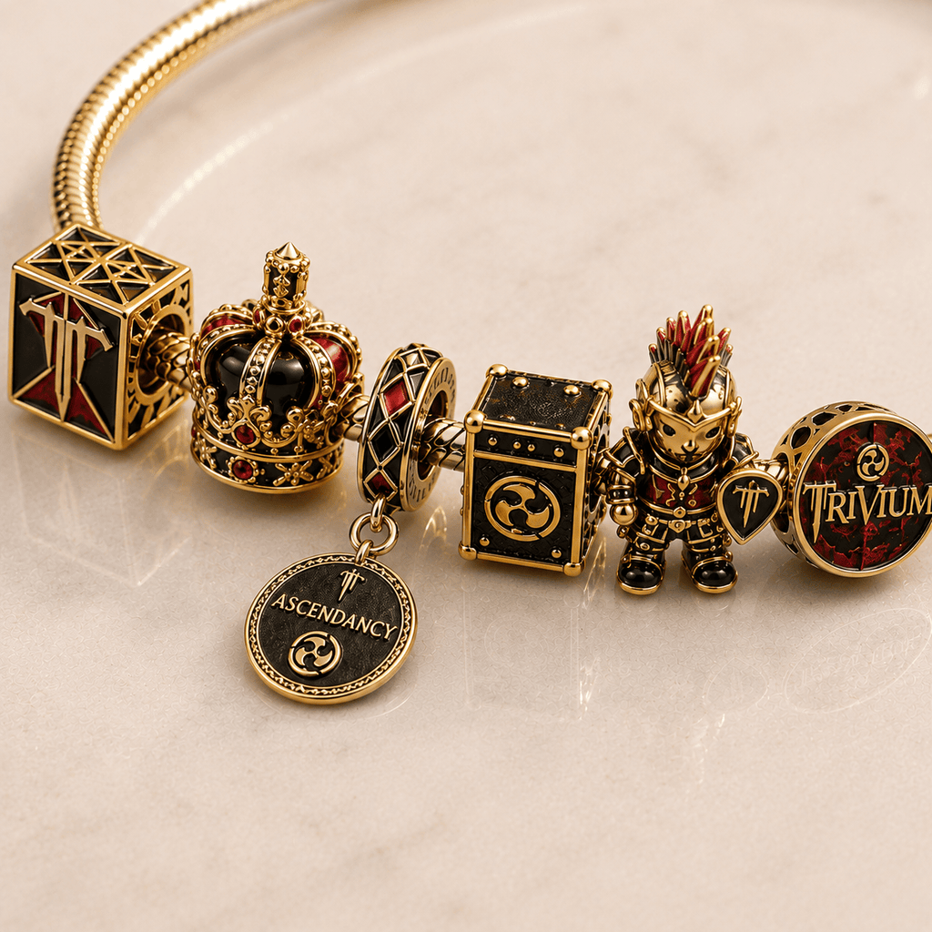TVM Gold Charm Bracelet Set PTT