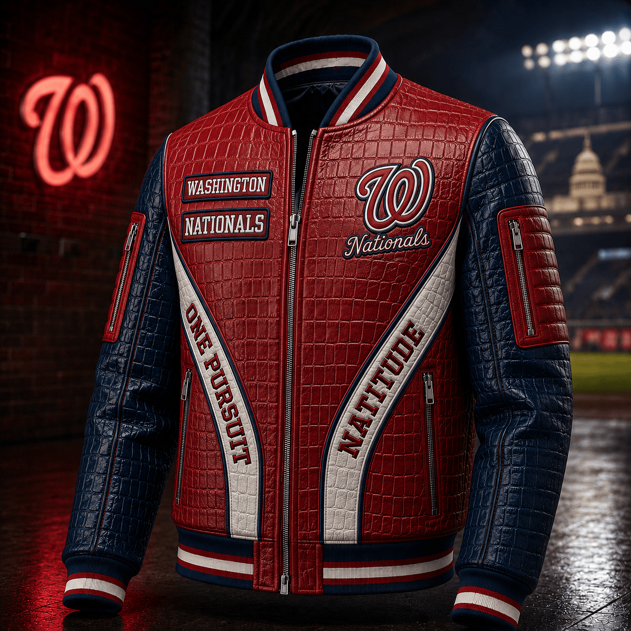 Premium WNT Leather Zipper Jacket PVNA