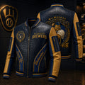 Premium MLKB Leather Zipper Jacket PVNA