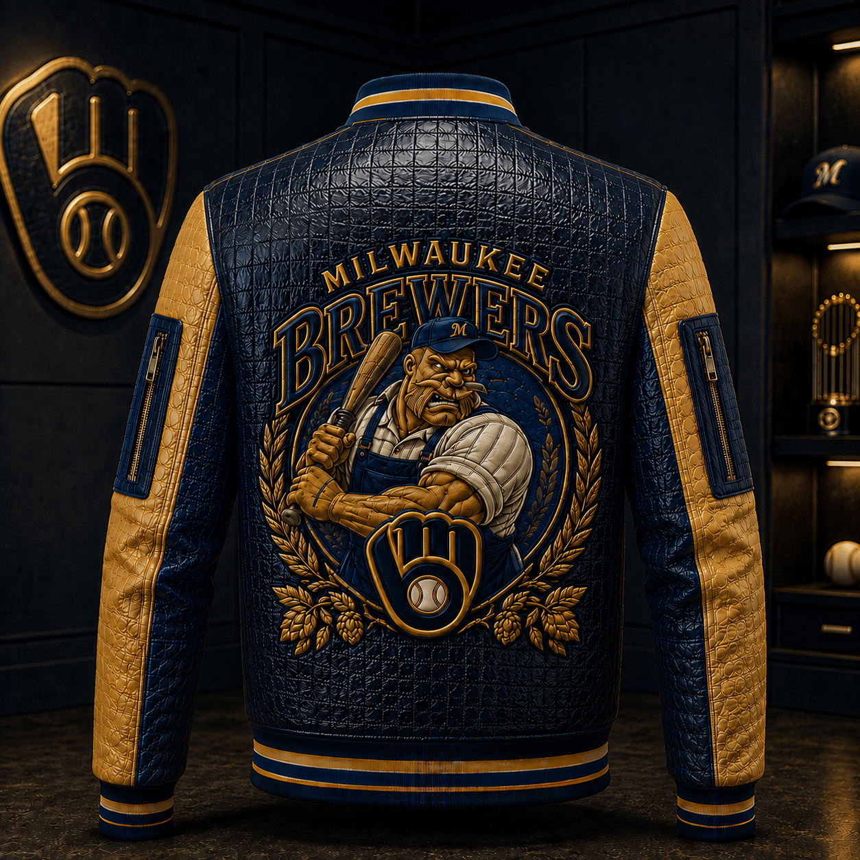 Premium MLKB Leather Zipper Jacket PVNA