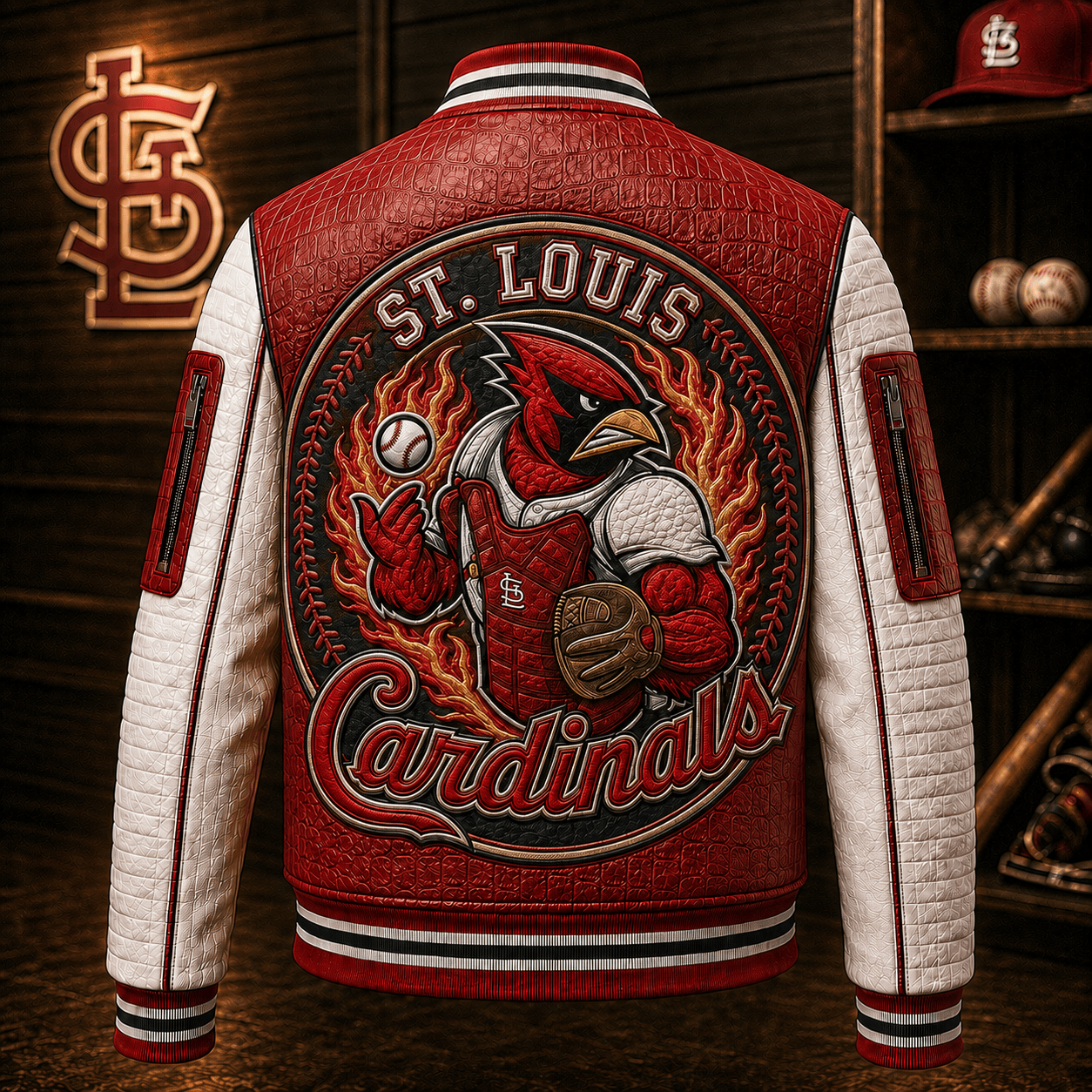 Premium SLVC Leather Zipper Jacket PVNA