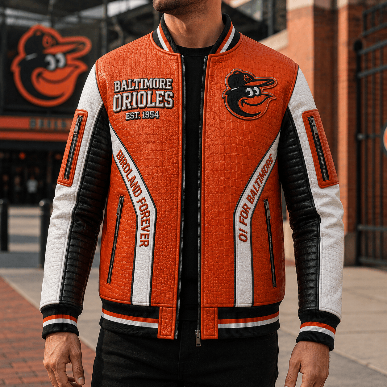 Premium BTMO Leather Zipper Jacket TTMH