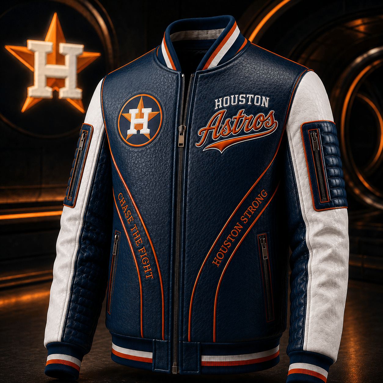 Premium HTA Leather Zipper Jacket TTMH