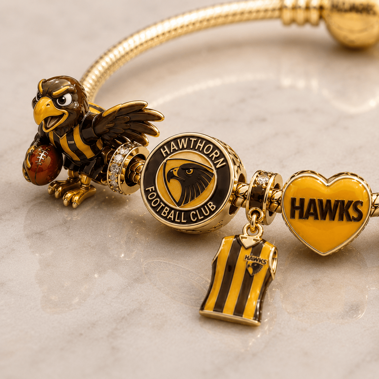 HTH Gold Charm Bracelet Set VTH