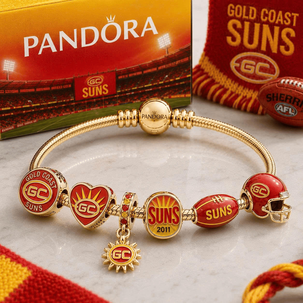 GCS Gold Charm Bracelet Set VTH