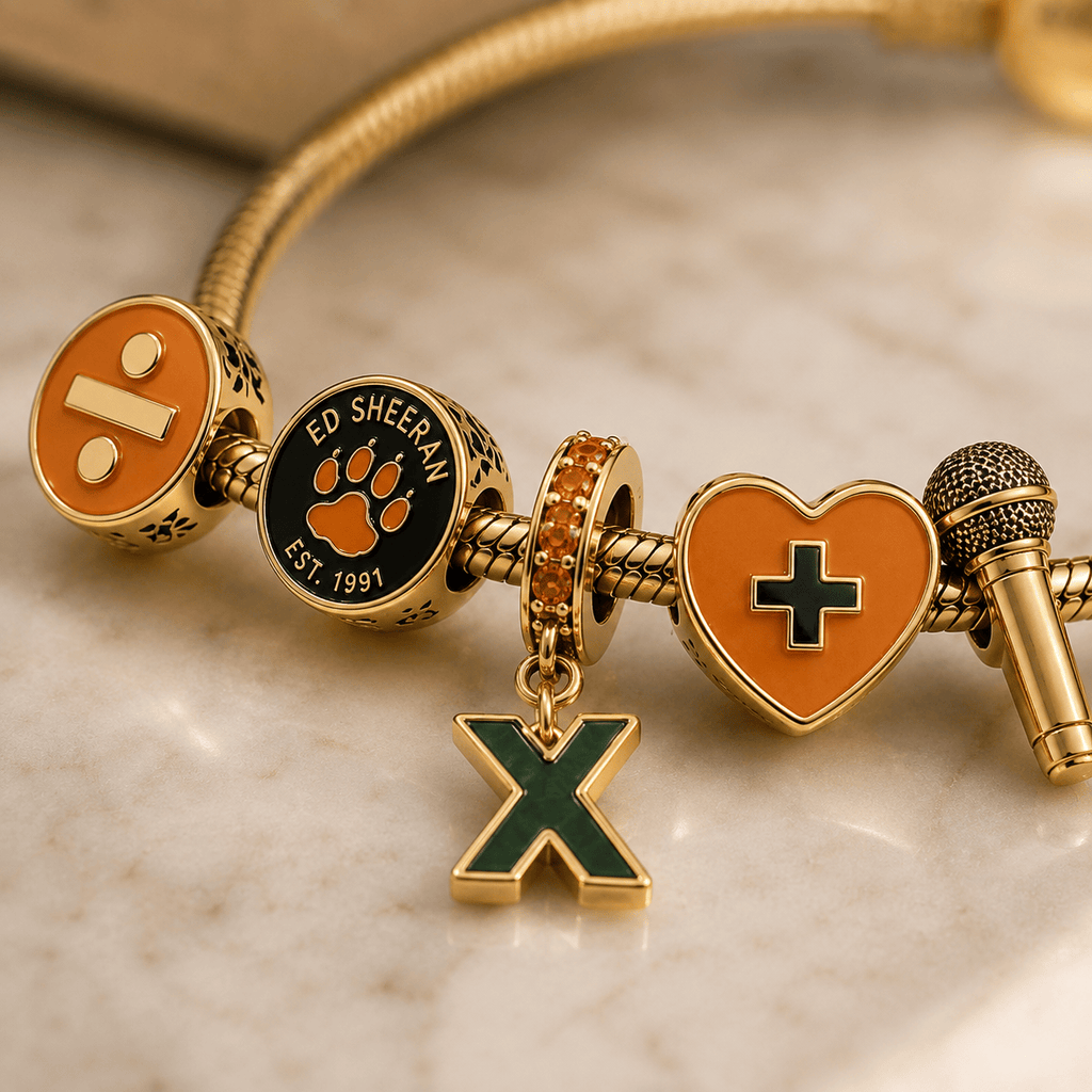 EDSR Gold Charm Bracelet Set VTH
