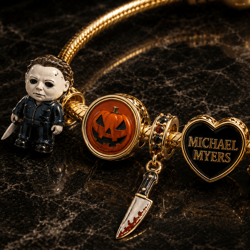 MCM Gold Charm Bracelet Set BMD