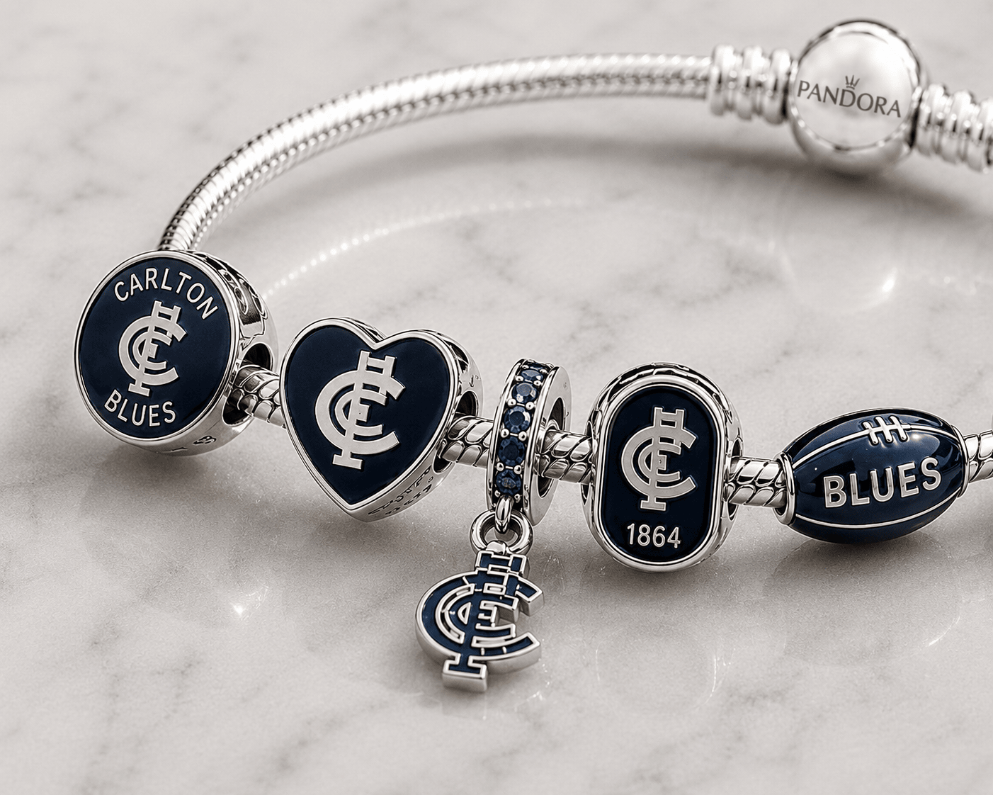 CTFC Silver Charm Bracelet Set VTH