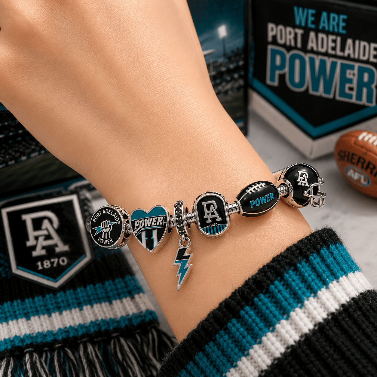 PADP Silver Charm Bracelet Set VTH