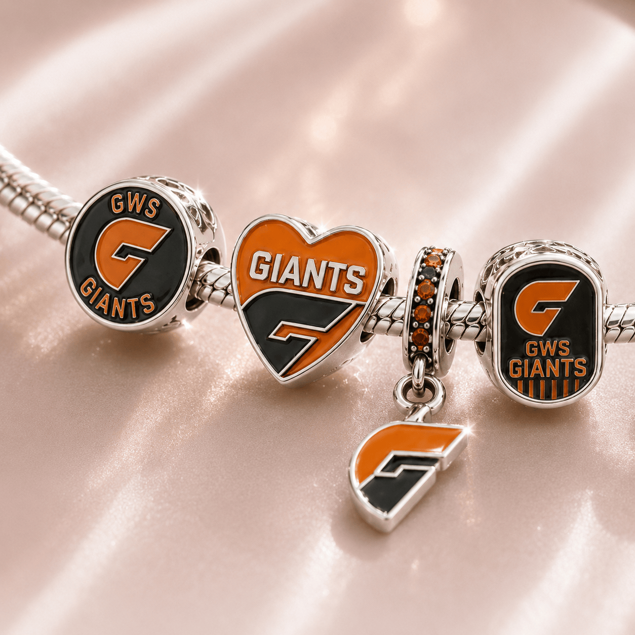GWS Silver Charm Bracelet Set VTH