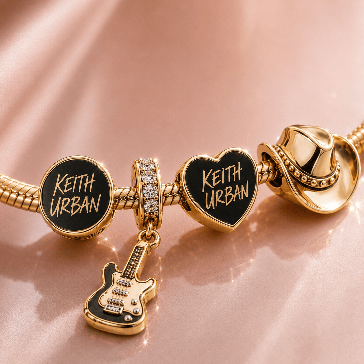 KUB Gold Charm Bracelet Set VTH