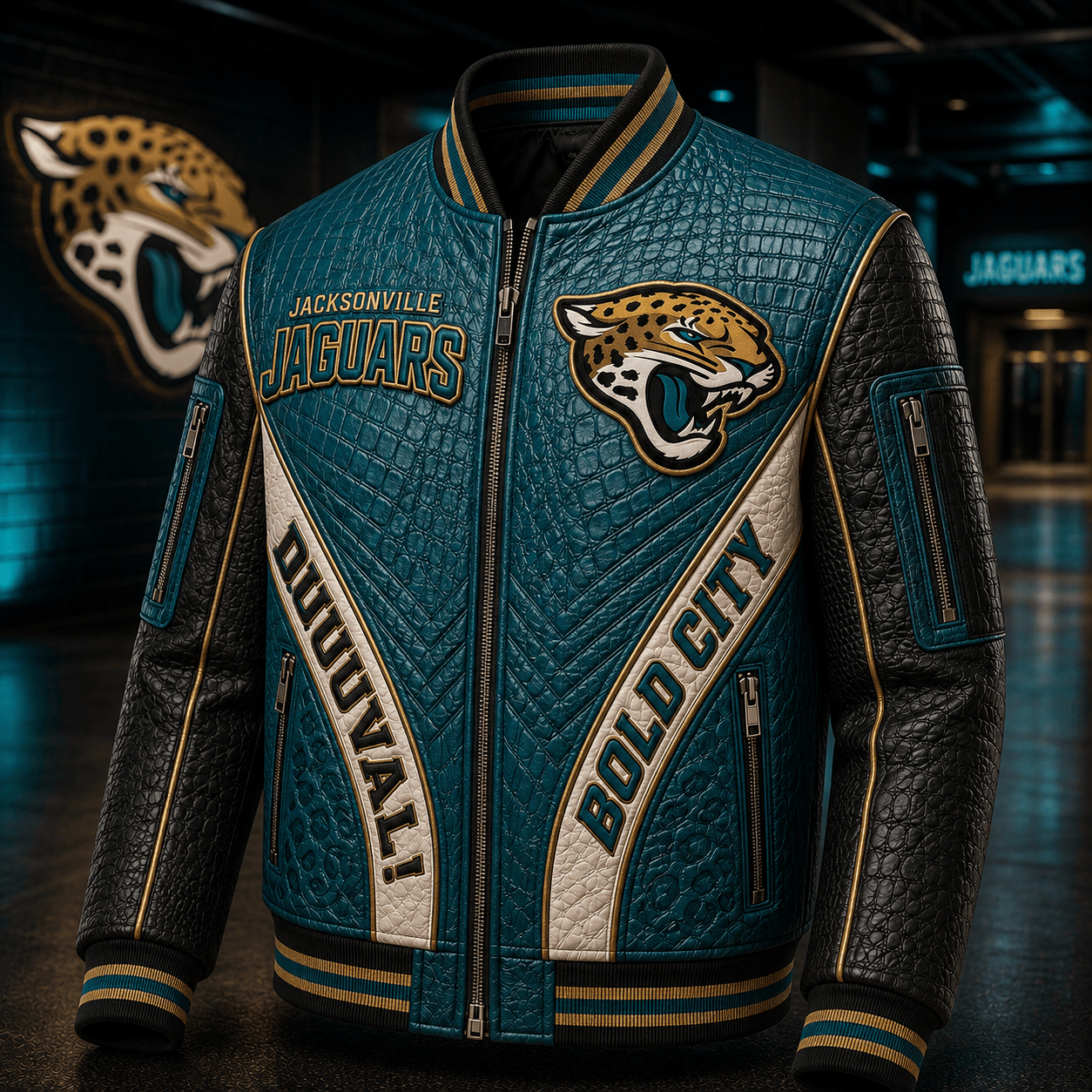 Premium JSVJ Leather Zipper Jacket PVNA