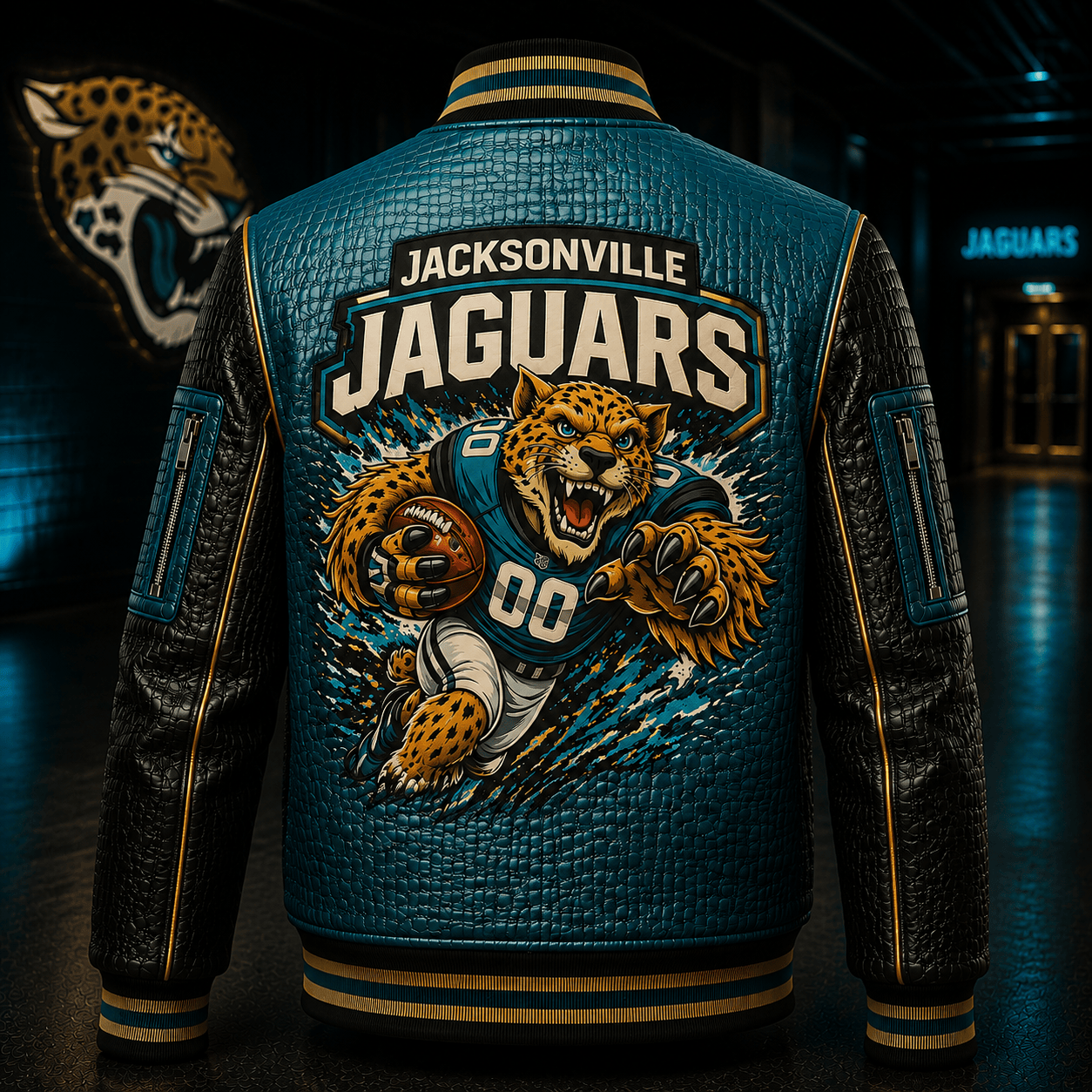 Premium JSVJ Leather Zipper Jacket PVNA