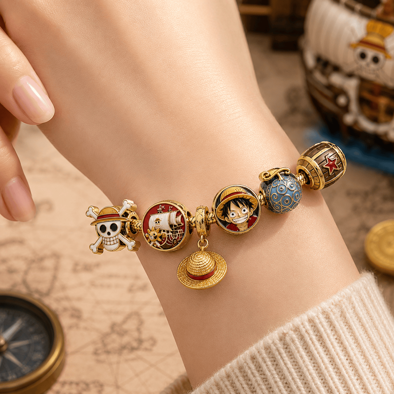 OPC Gold Charm Bracelet Set VTH