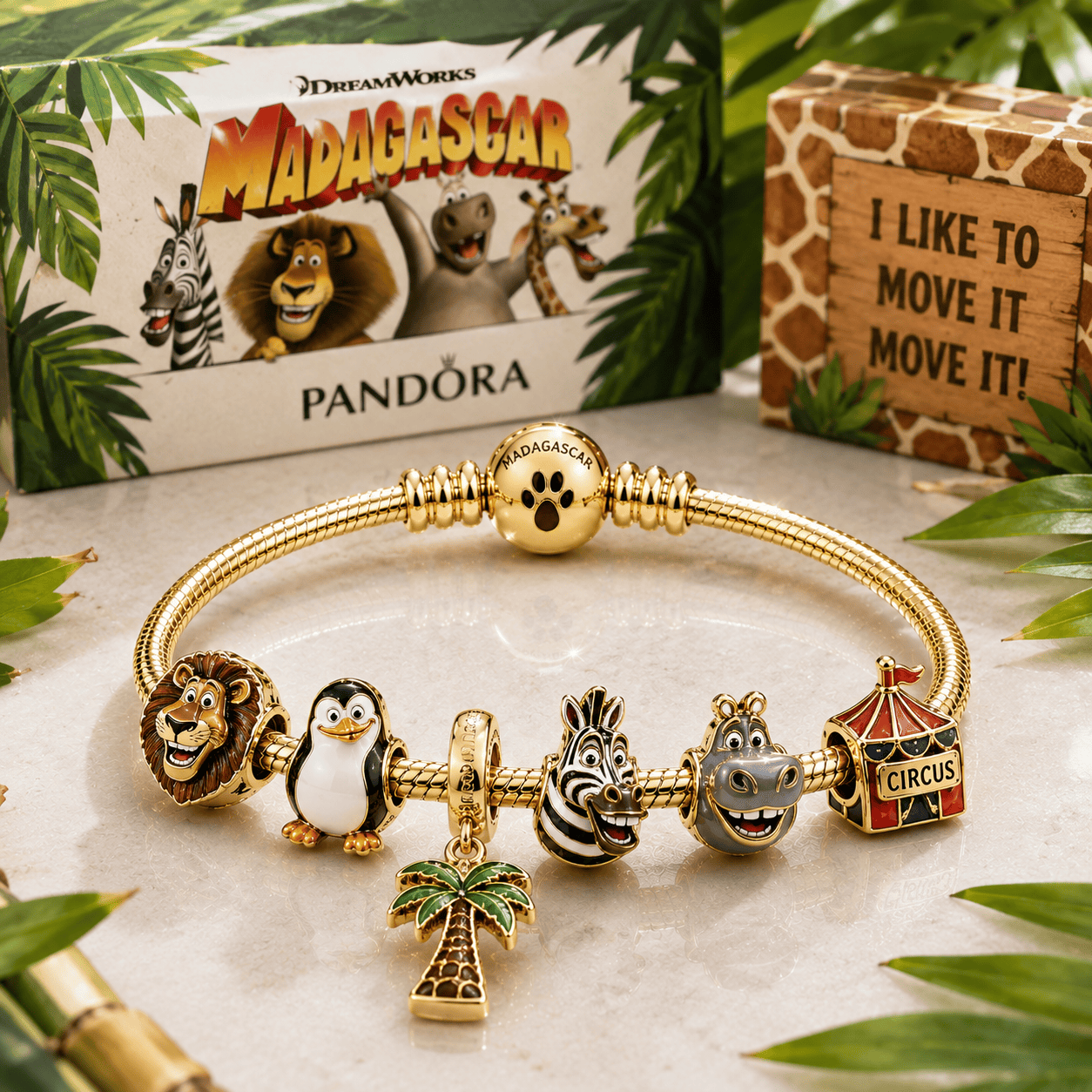 MDGC Gold Charm Bracelet Set BMD