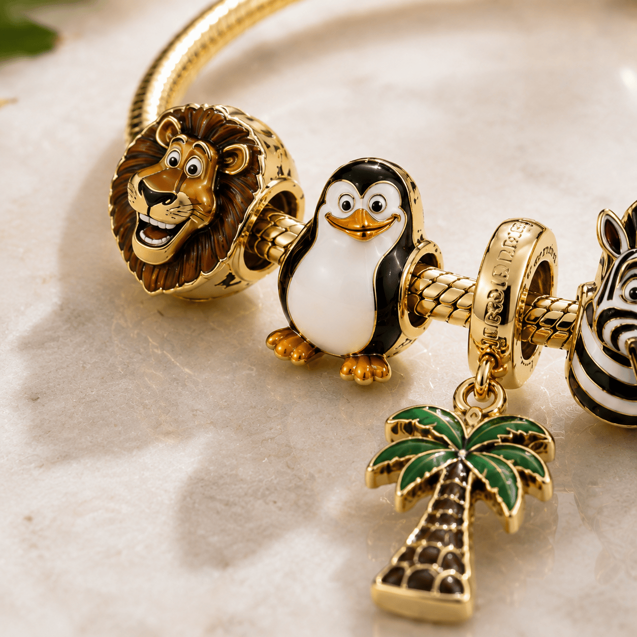 MDGC Gold Charm Bracelet Set BMD