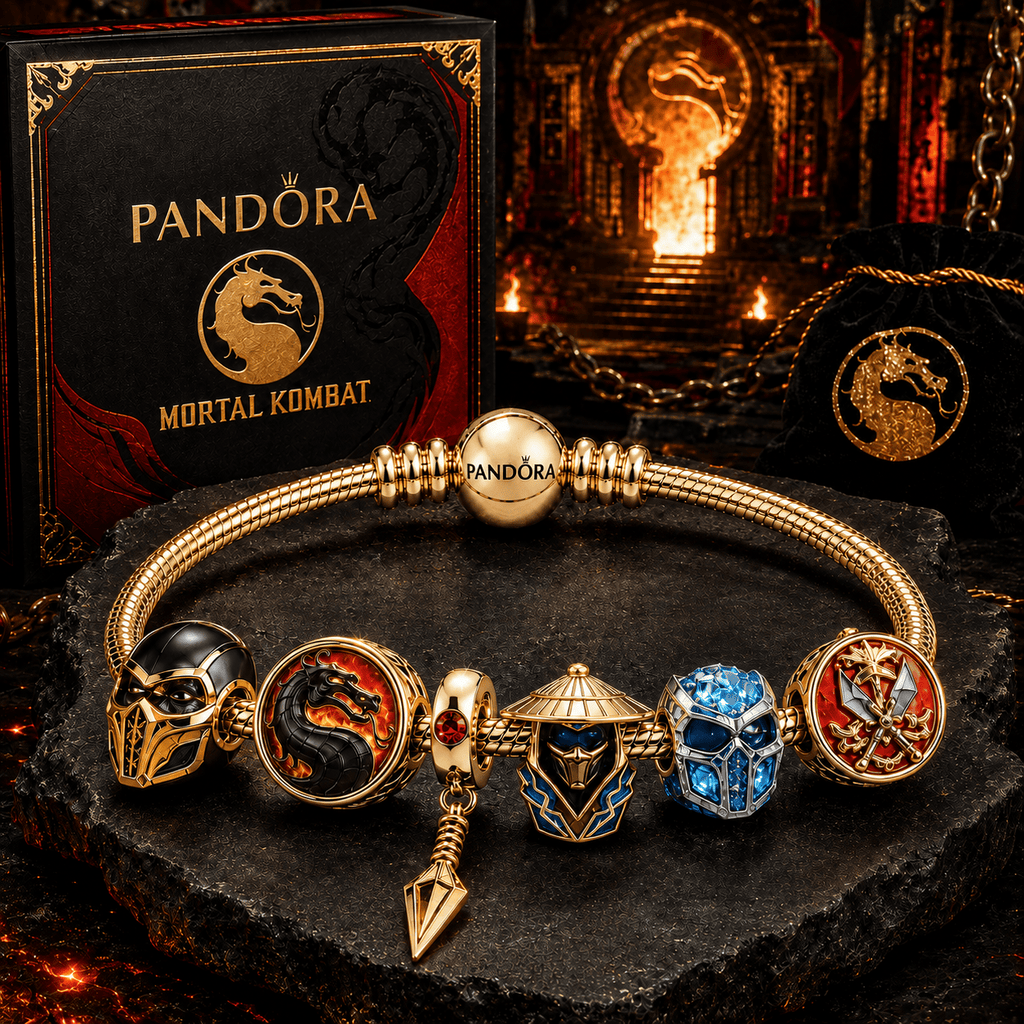 MKB Gold Charm Bracelet Set BMD