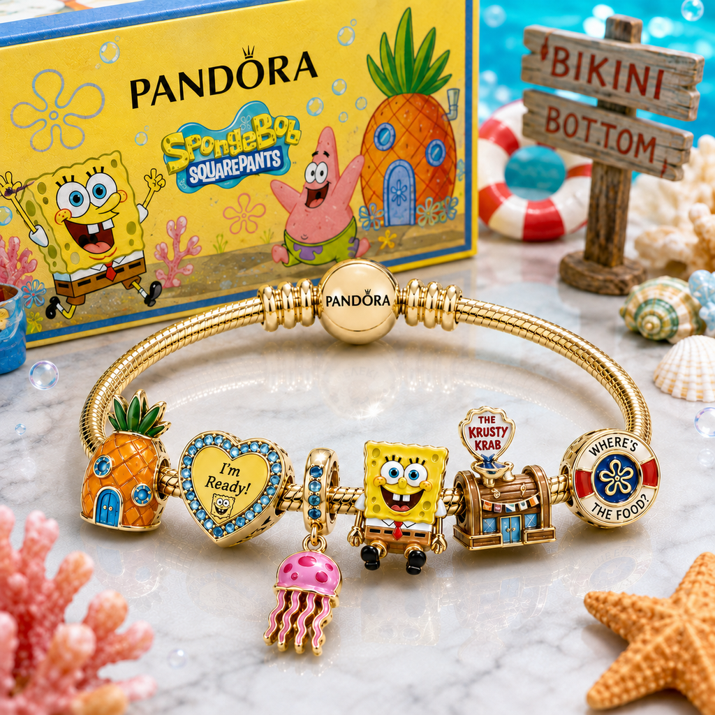 SBSP Gold Charm Bracelet Set BMD