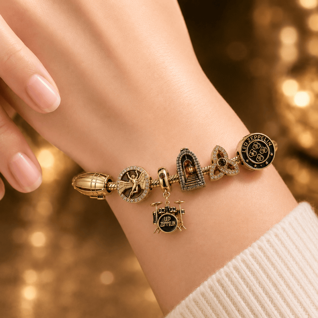 LZPL Gold Charm Bracelet Set BMD