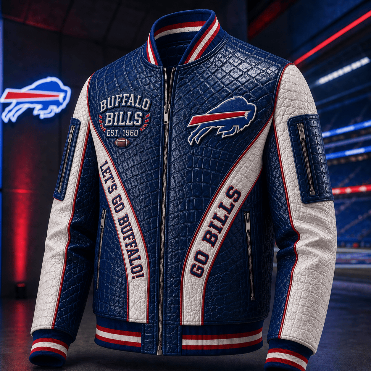 Premium BFBL Leather Zipper Jacket PVNA