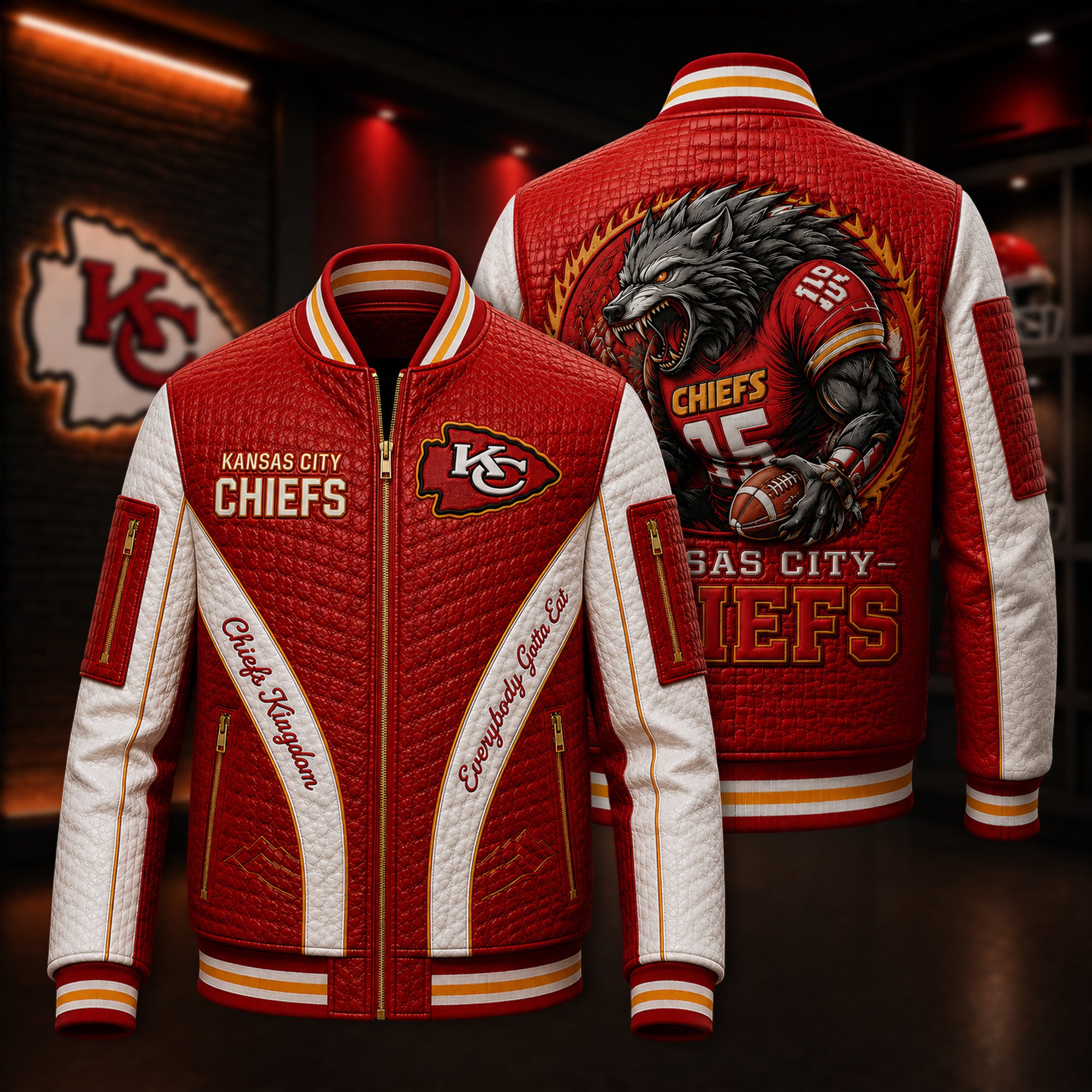 Premium KCC Leather Zipper Jacket PVNA