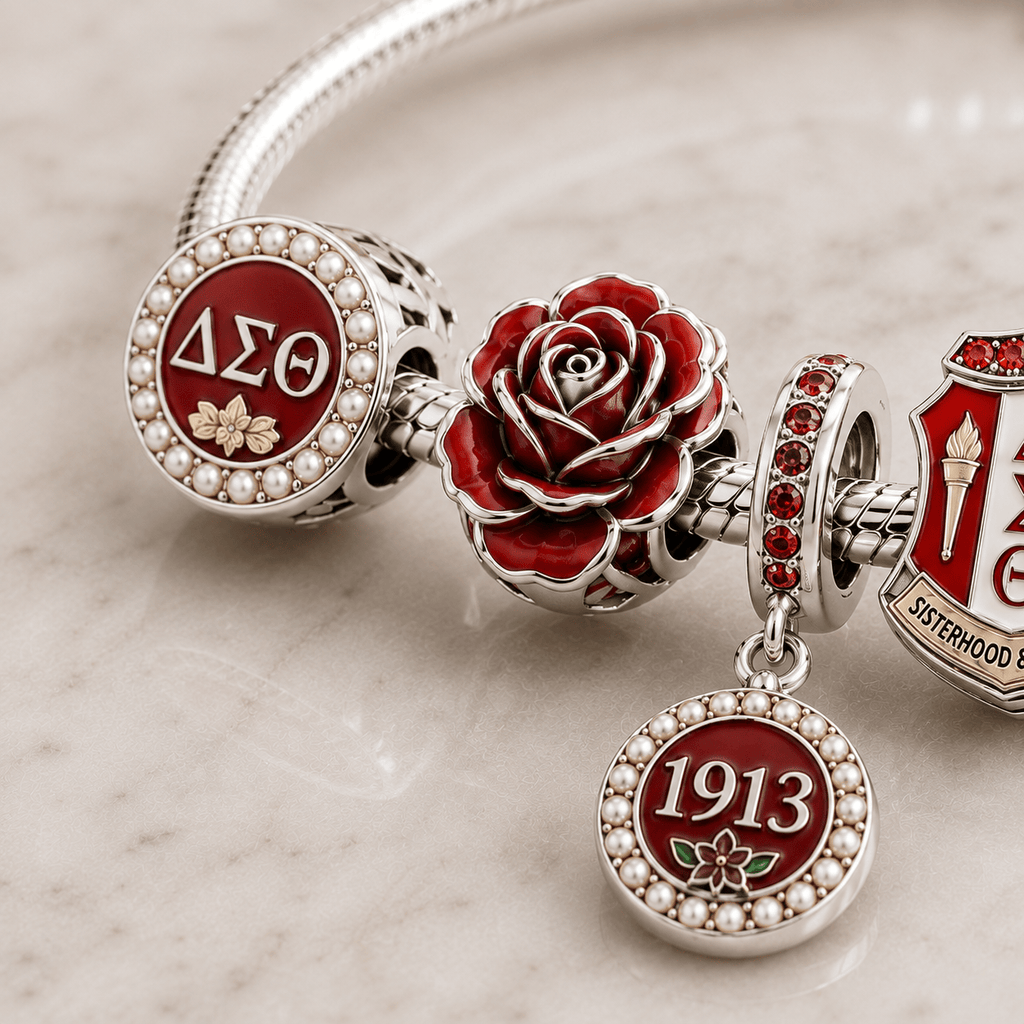 DSTT Silver Charm Bracelet Set BMD