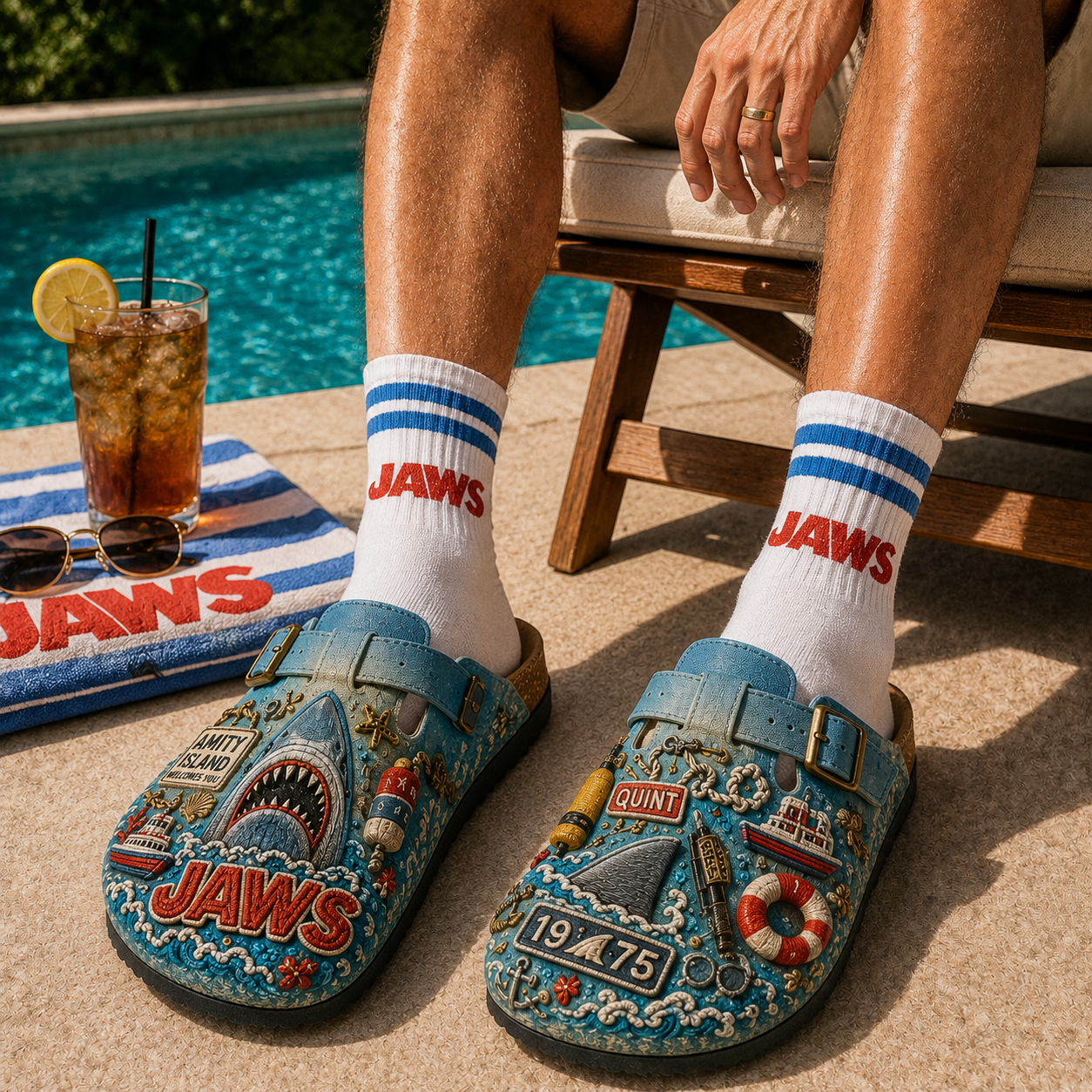 PREMIUM JAWS MINK SUEDE CLOGS TTNL