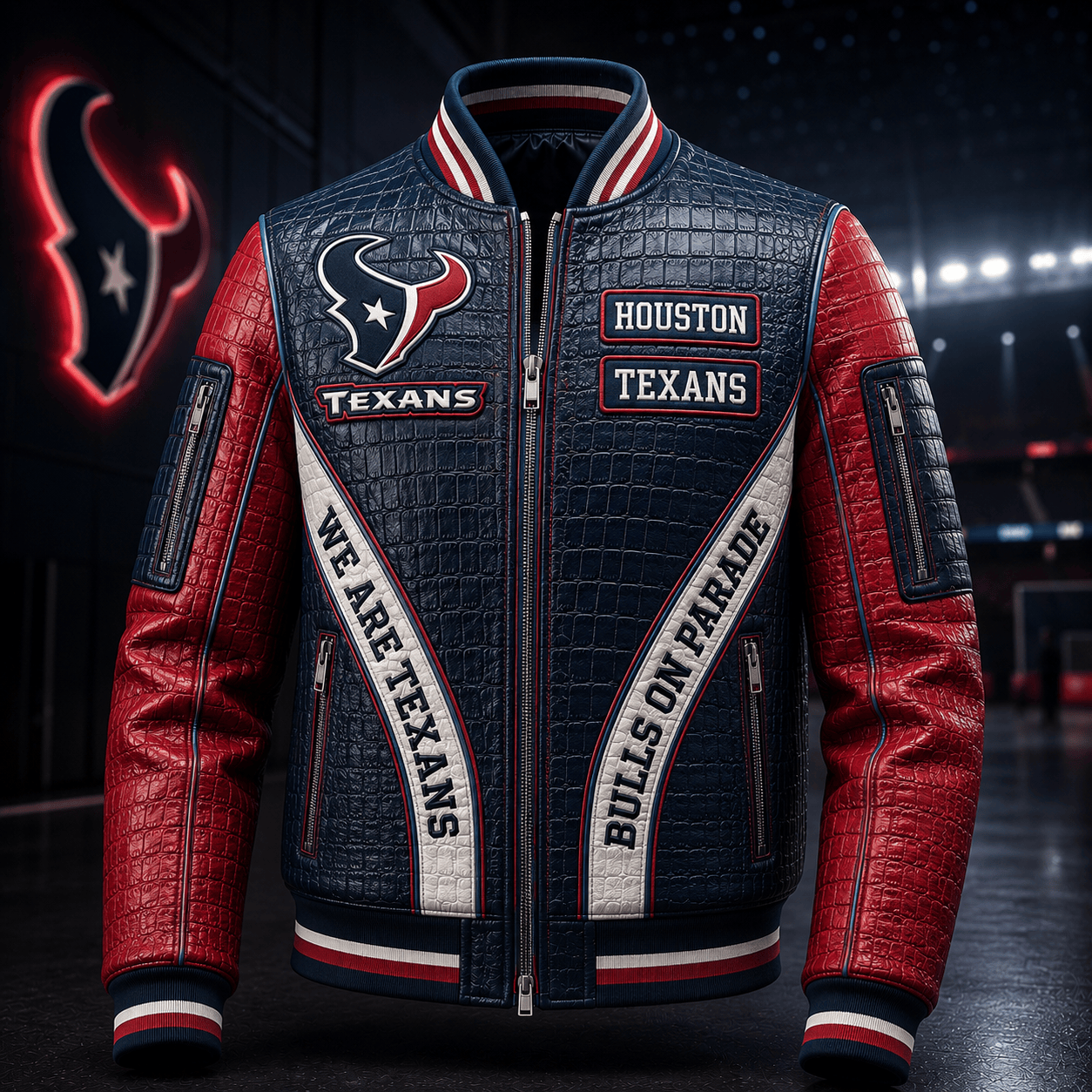 Premium HTX Leather Zipper Jacket PVNA