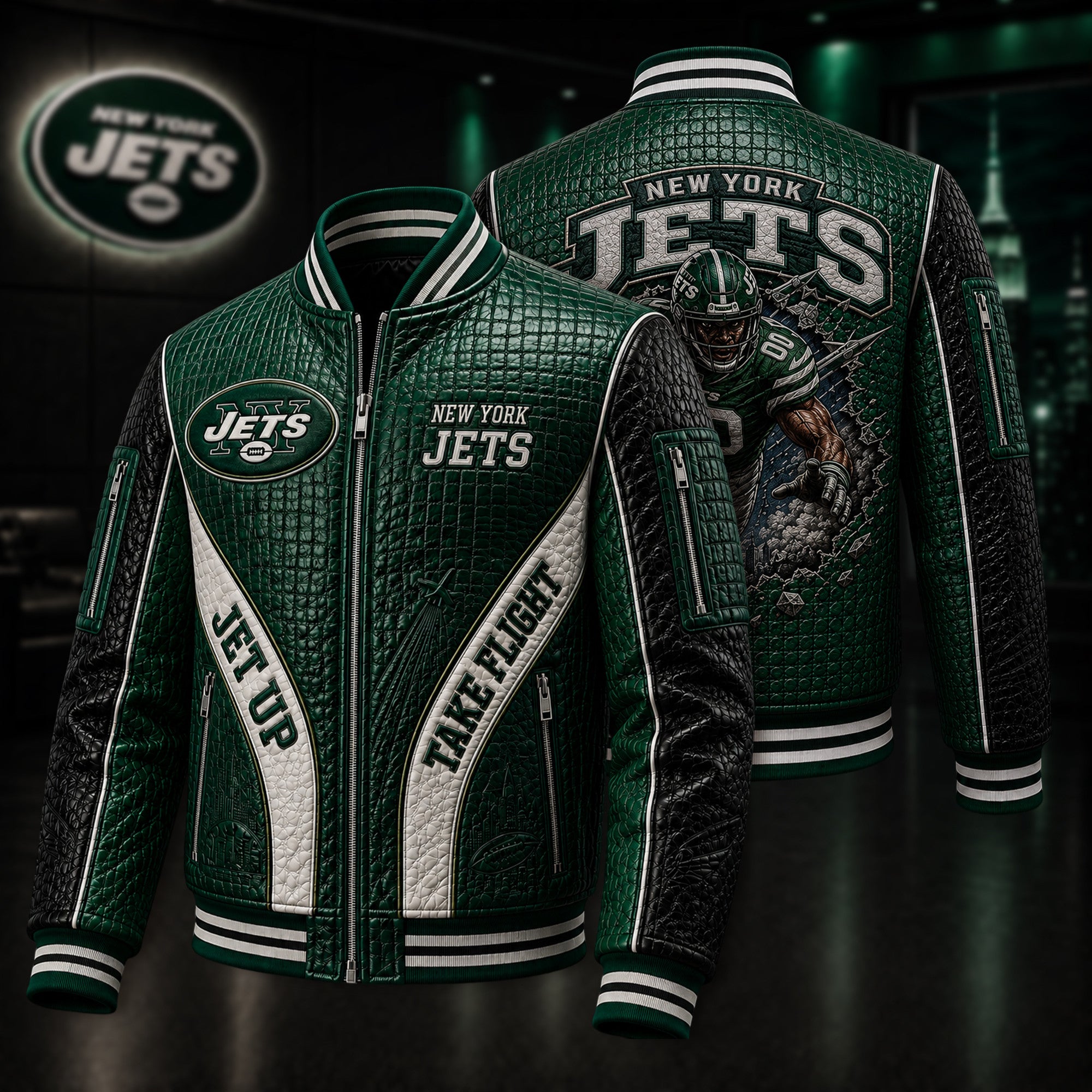 Premium NYJ Leather Zipper Jacket PVNA