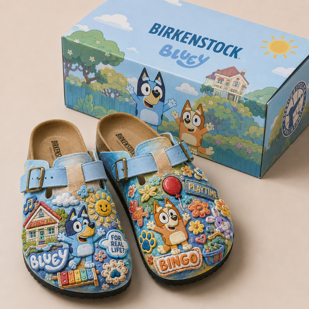 PREMIUM BLU MINK SUEDE CLOGS TTNL