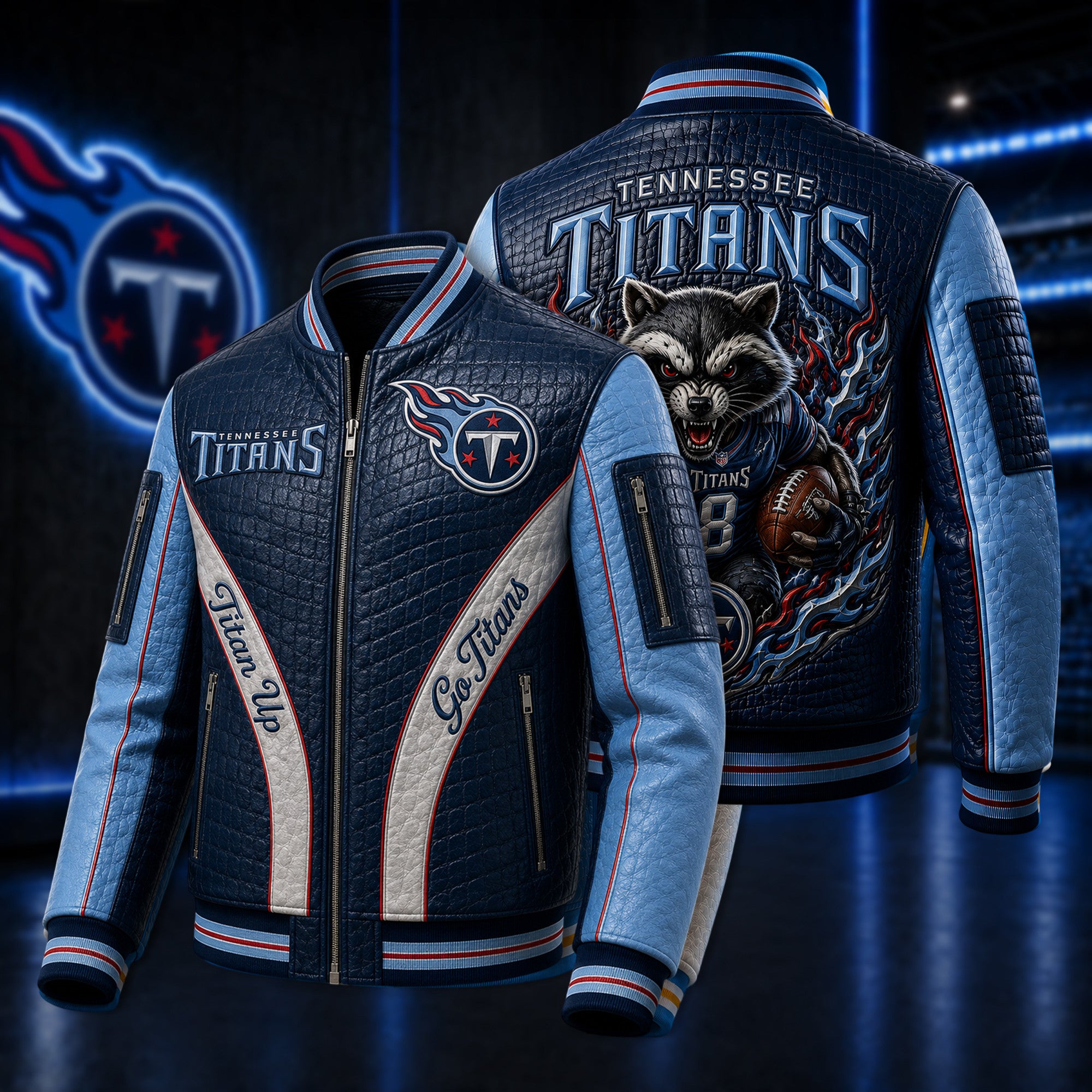 Premium TNST Leather Zipper Jacket PVNA