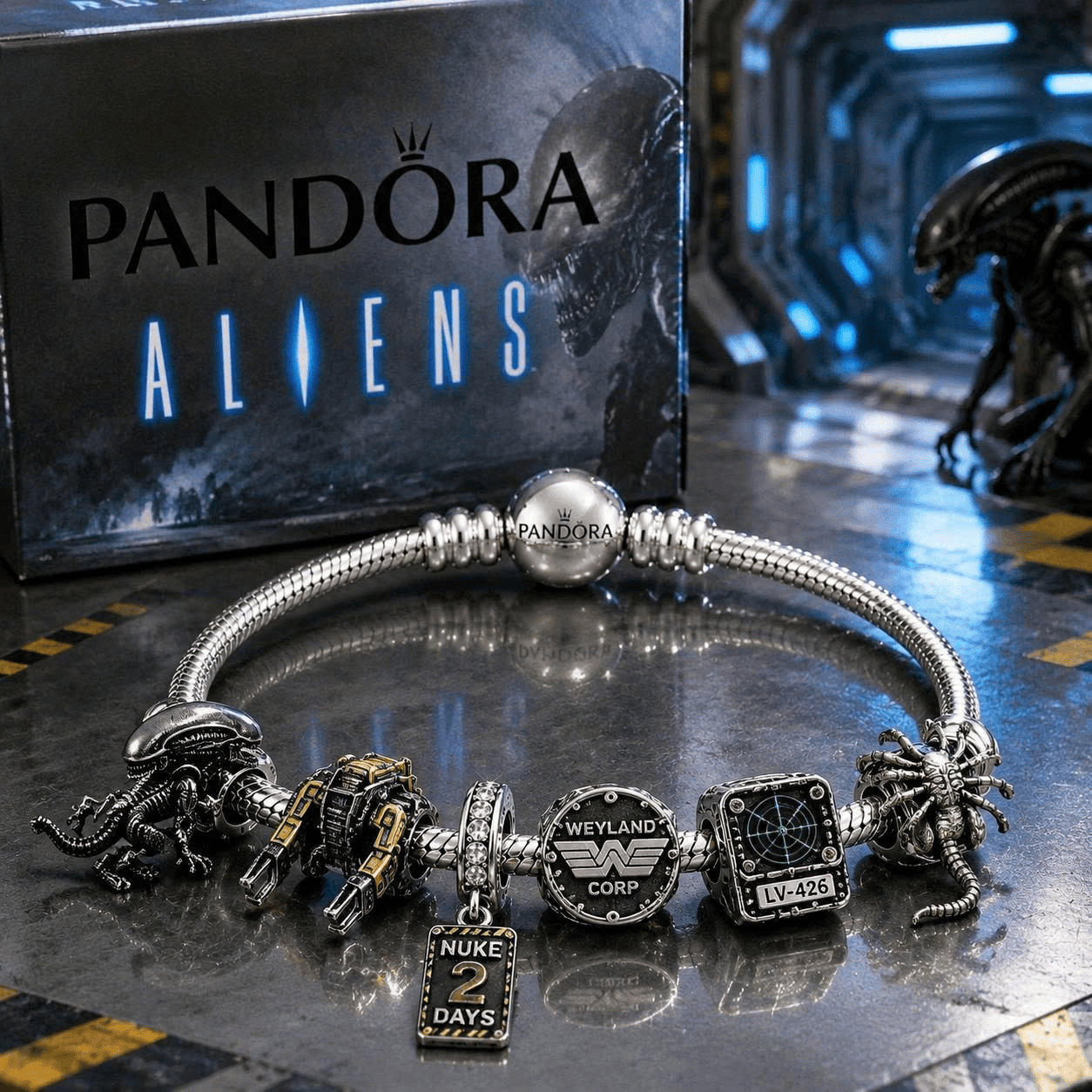 ALE Sliver Charm Bracelet Set TTN