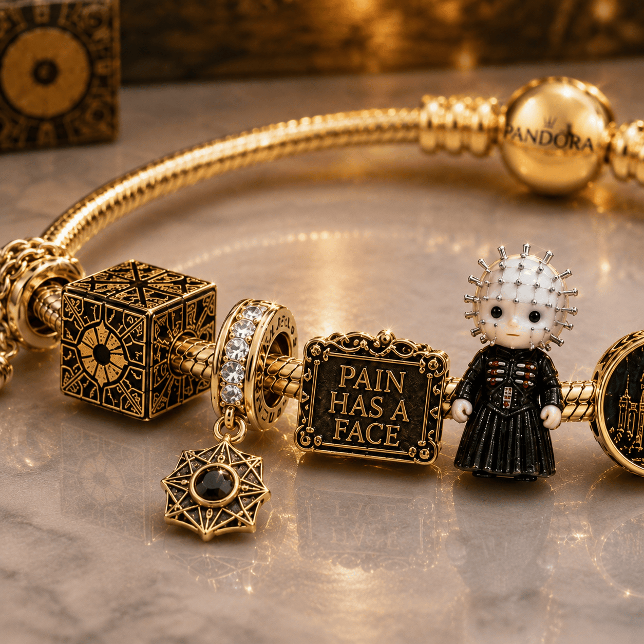 PHD Gold Charm Bracelet Set TTN