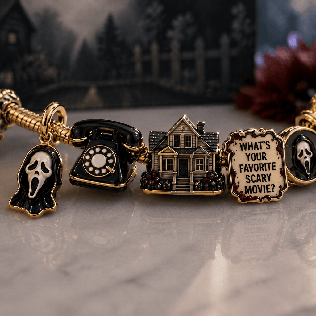 SCRE Gold Charm Bracelet Set TTN
