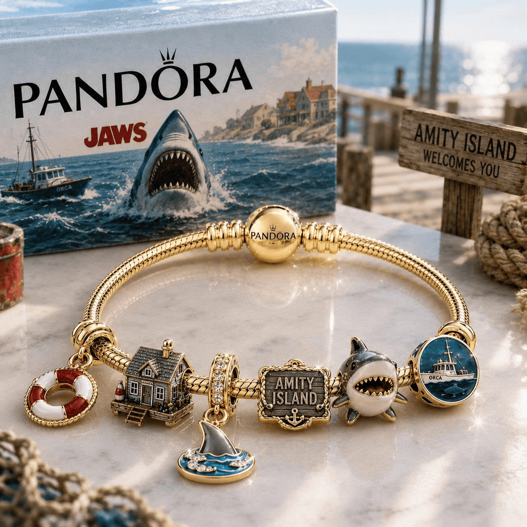 JAWS Gold Charm Bracelet Set TTN