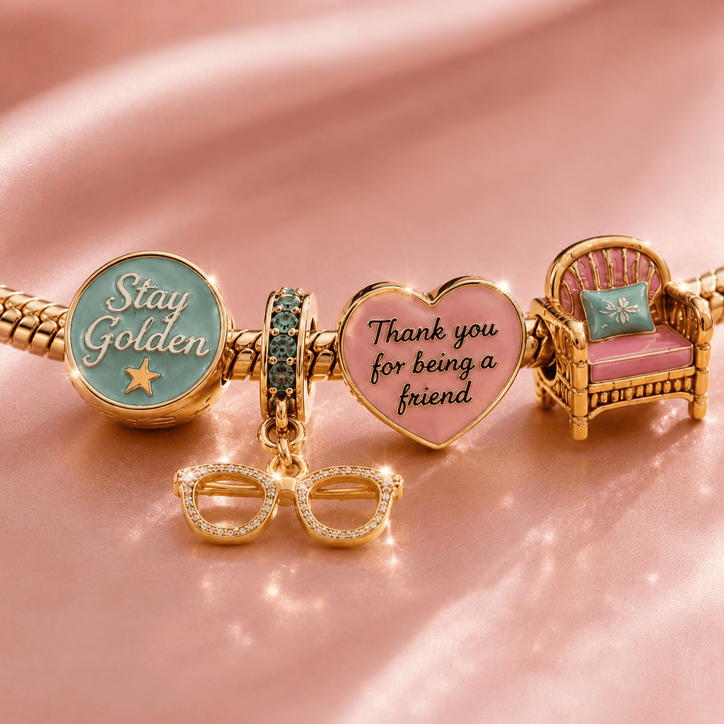 TGG Gold Charm Bracelet Set TTN