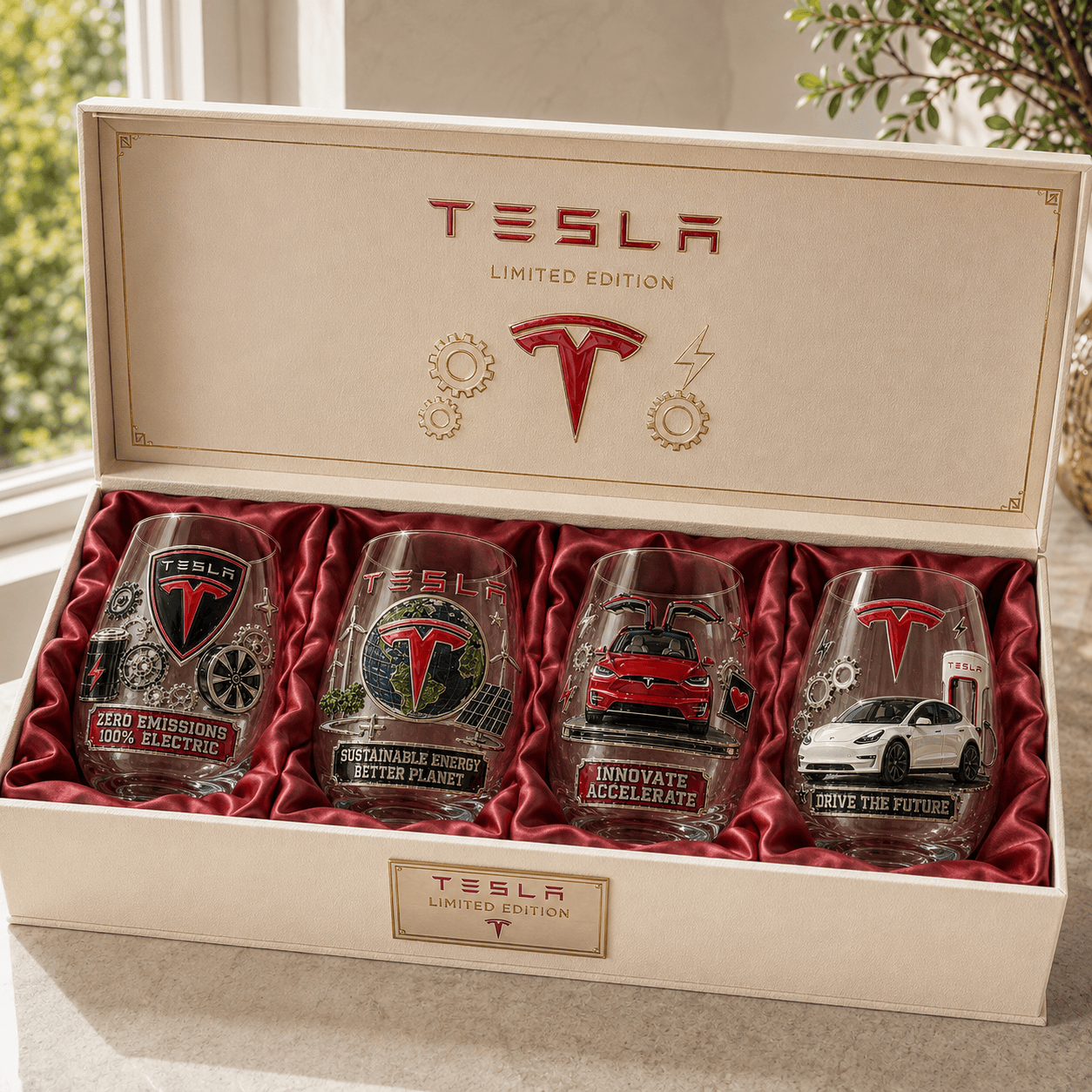 Premium TESLA Wine Glass Cup TTN