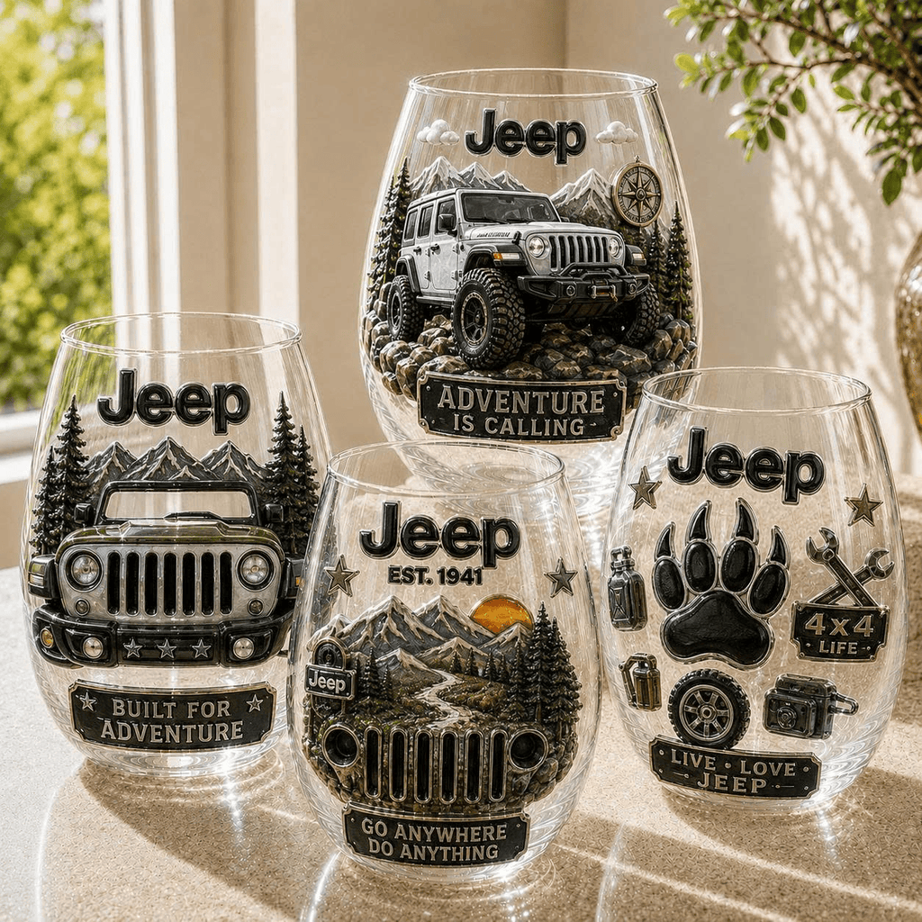Premium JEEP Wine Glass Cup TTN