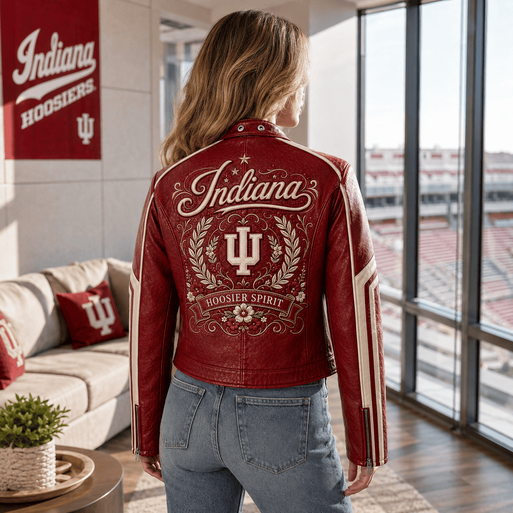 Premium IDH Cropped Leather Zipper Jacket TNSM