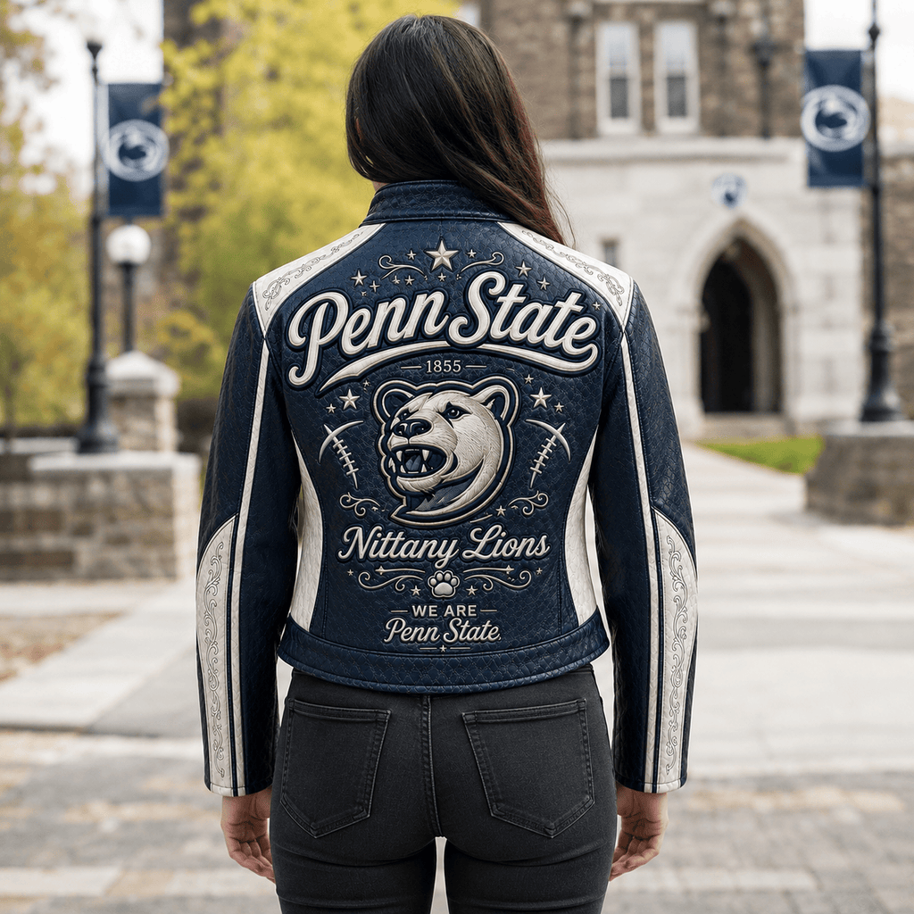 Premium PSNL Cropped Leather Zipper Jacket TNSM