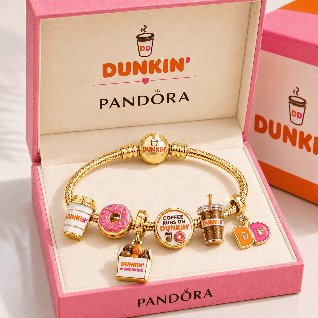 DKDN Gold Charm Bracelet Set TTTT