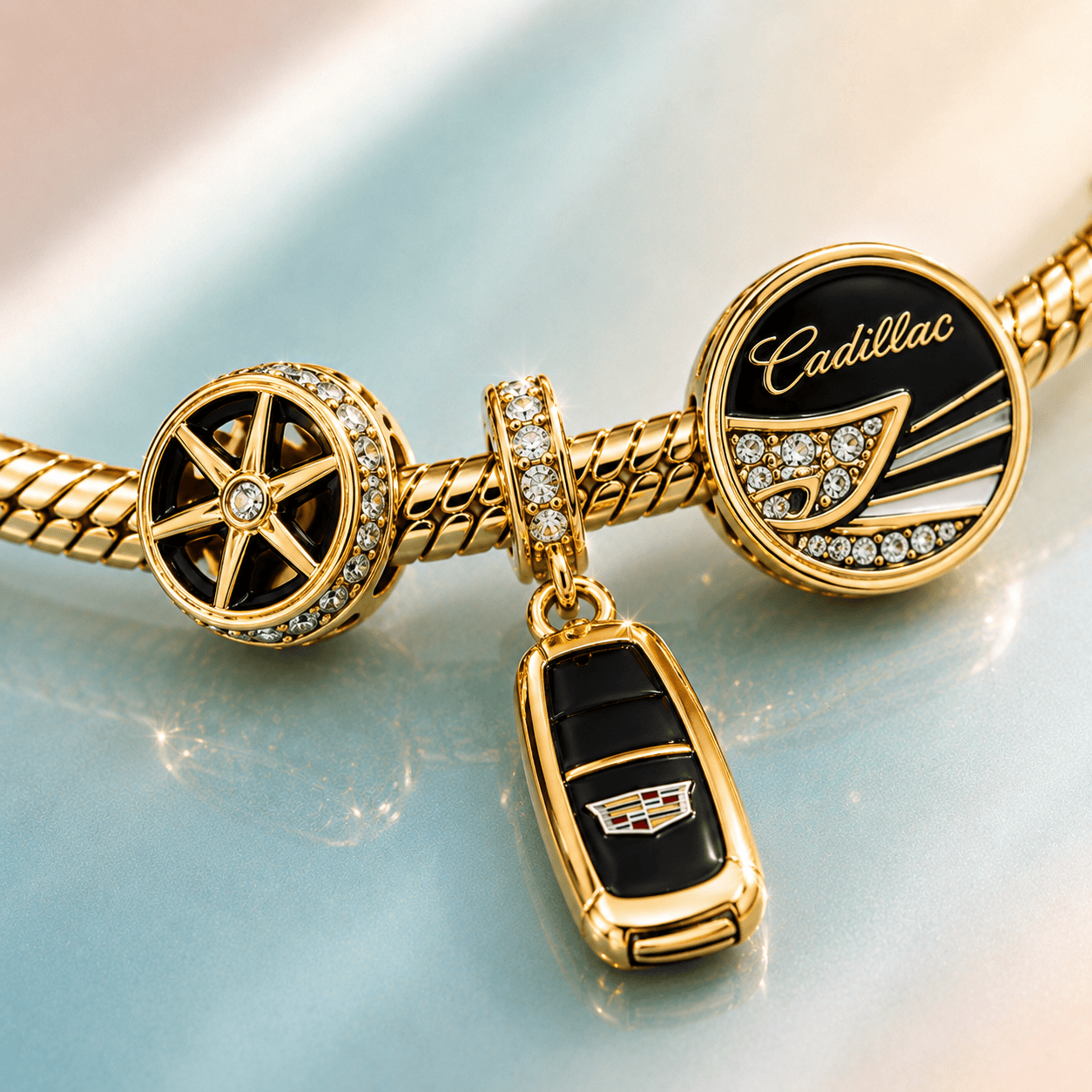 CADL Gold Charm Bracelet Set TTTT