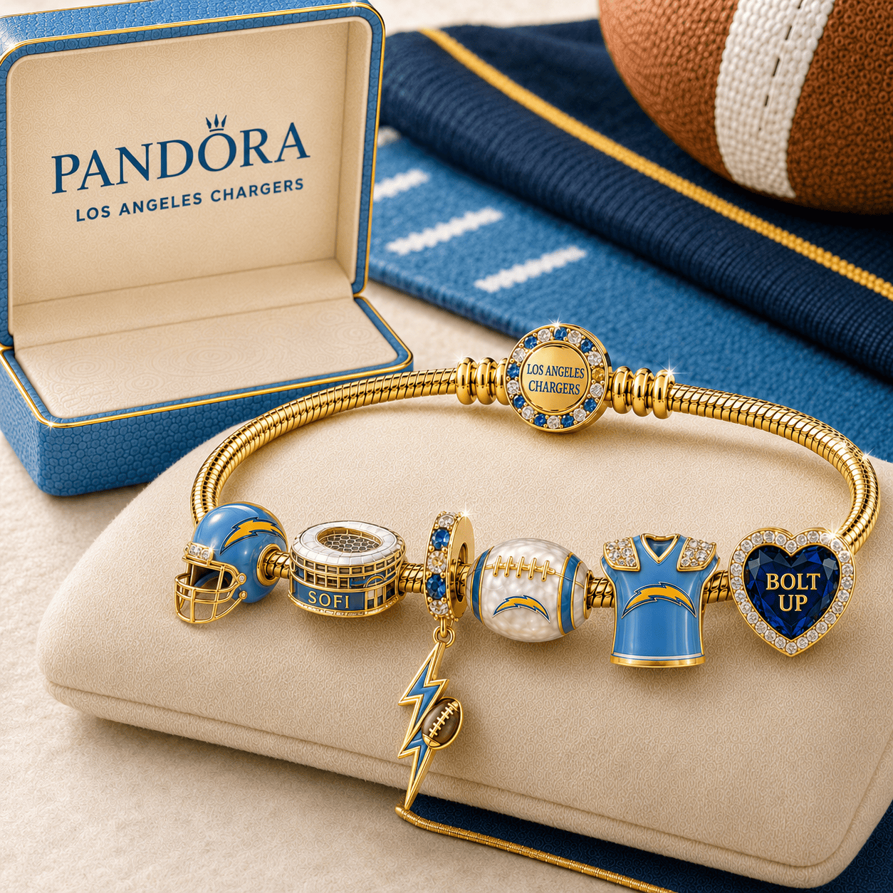 LAC Gold Charm Bracelet Set TMH