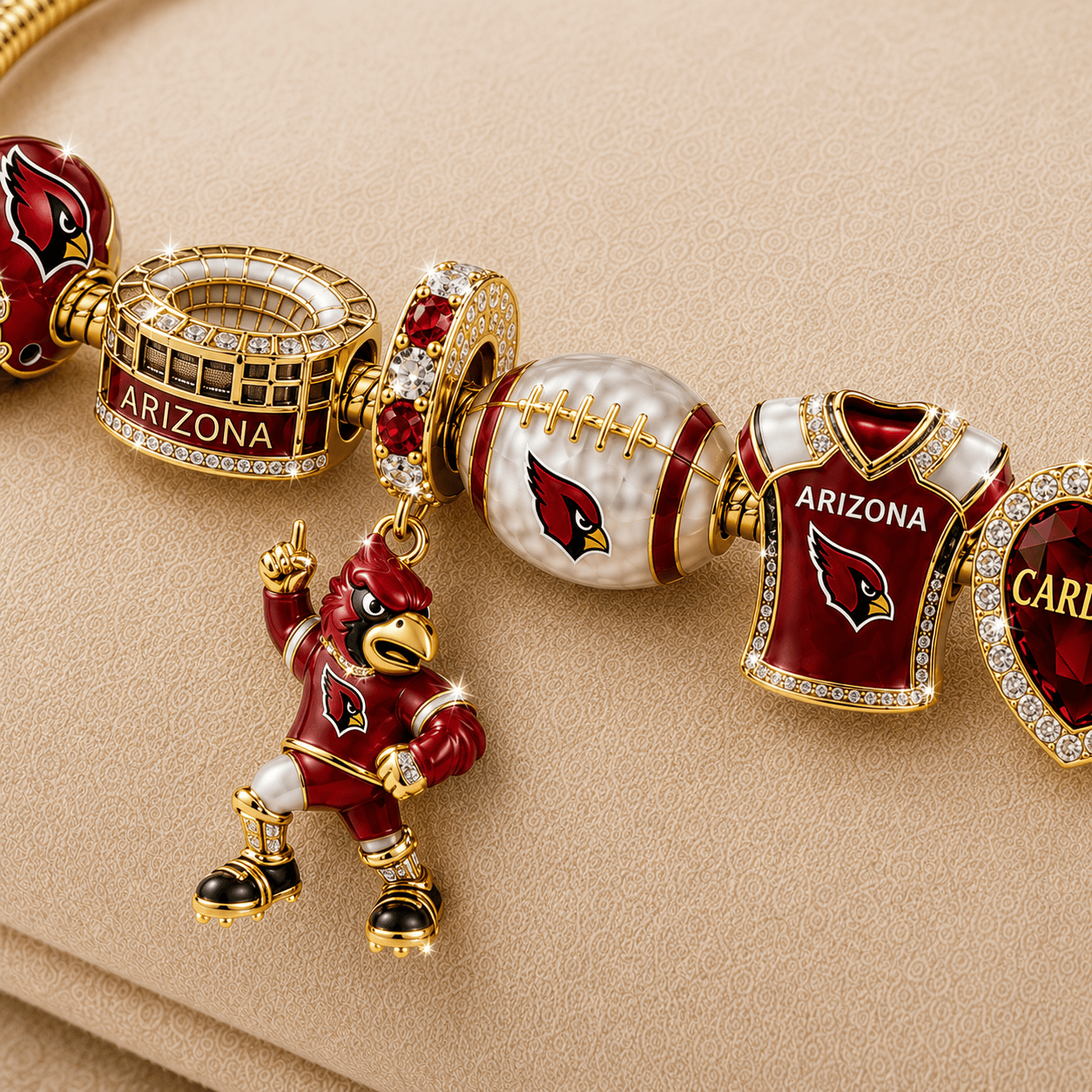 ARCD Gold Charm Bracelet Set TMH