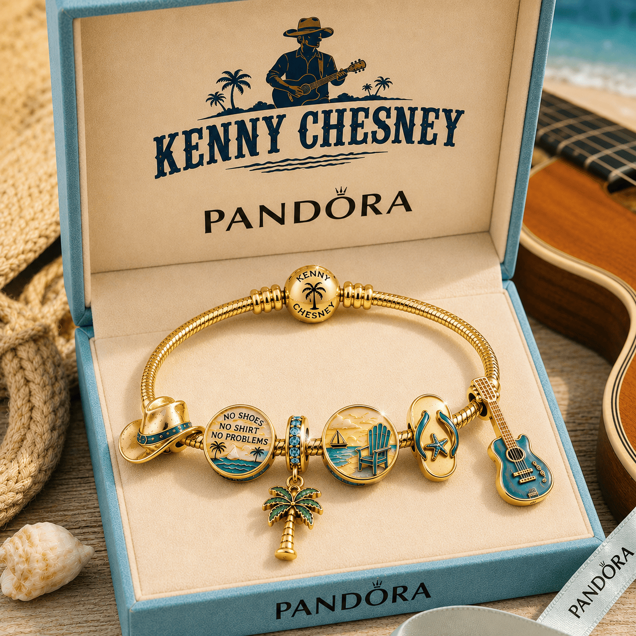 KNCN Gold Charm Bracelet Set TTTT