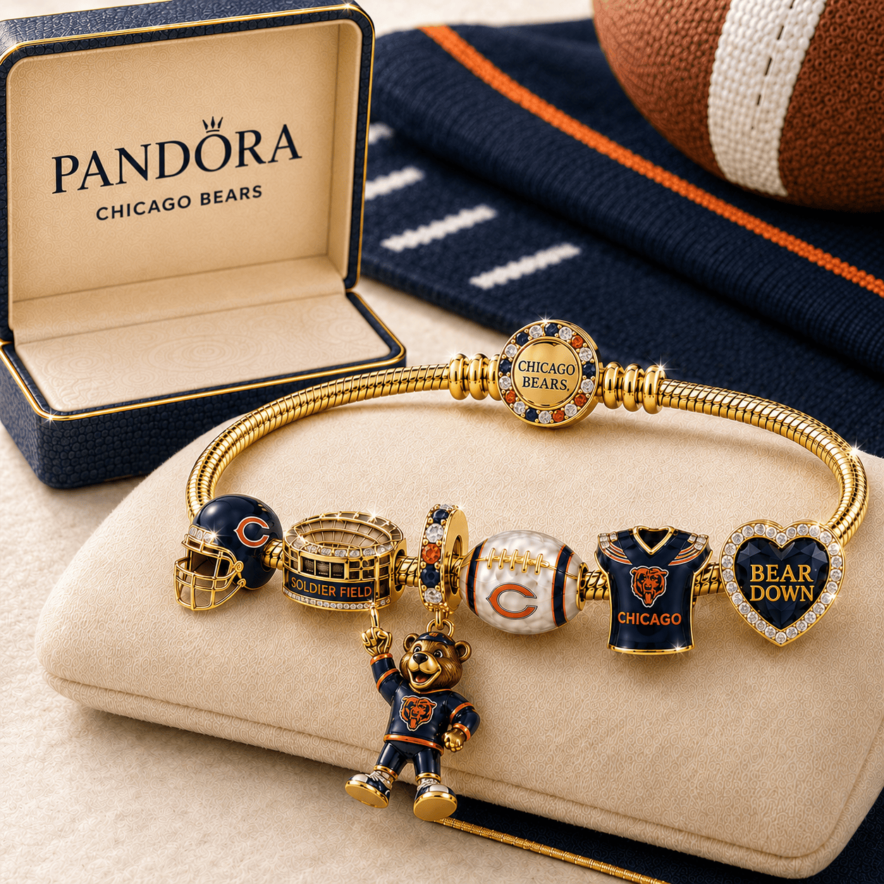 CCB Gold Charm Bracelet Set TMH