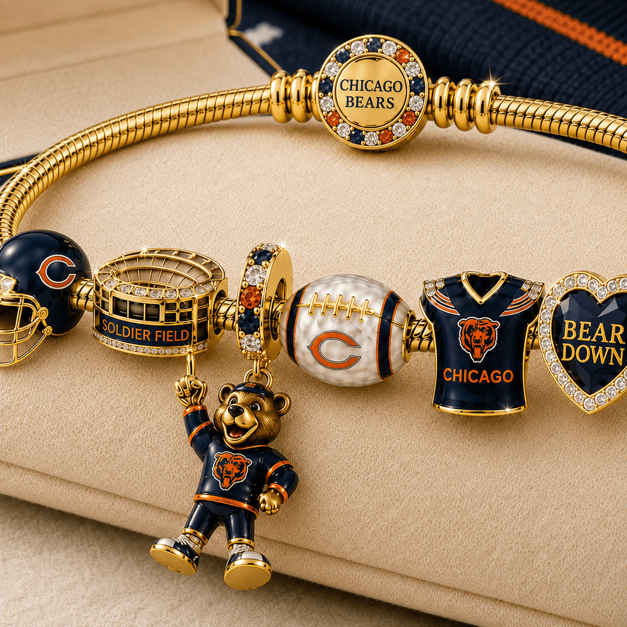 CCB Gold Charm Bracelet Set TMH