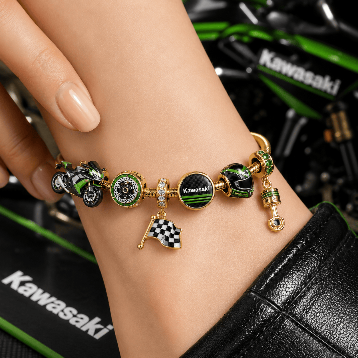 KWSK Gold Charm Bracelet Set TTTT